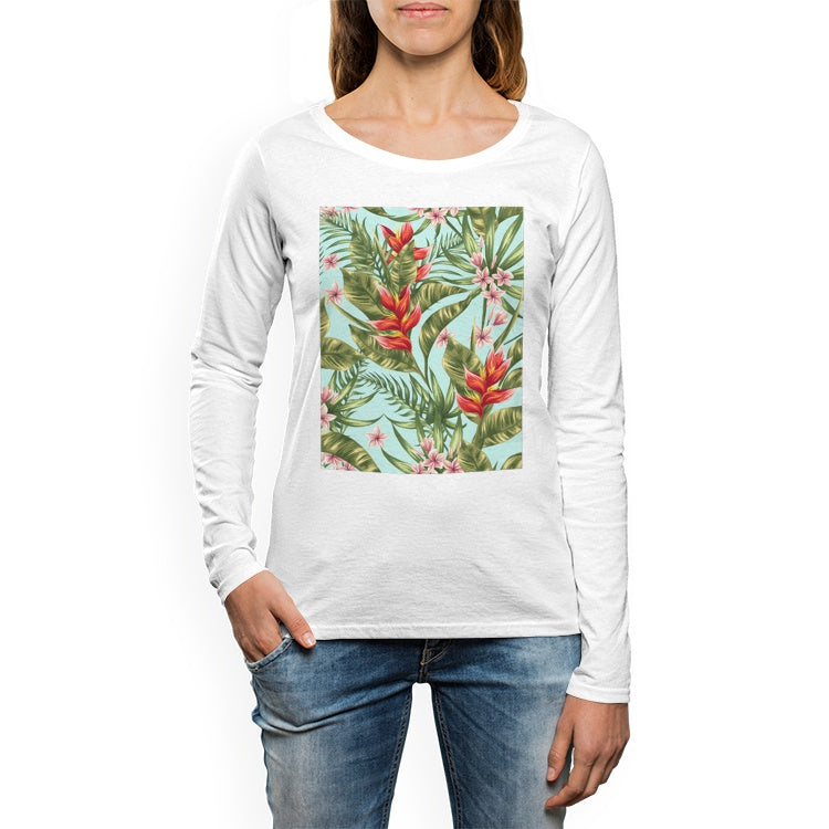 Women's Crew Neck Long sleeve T-shirt