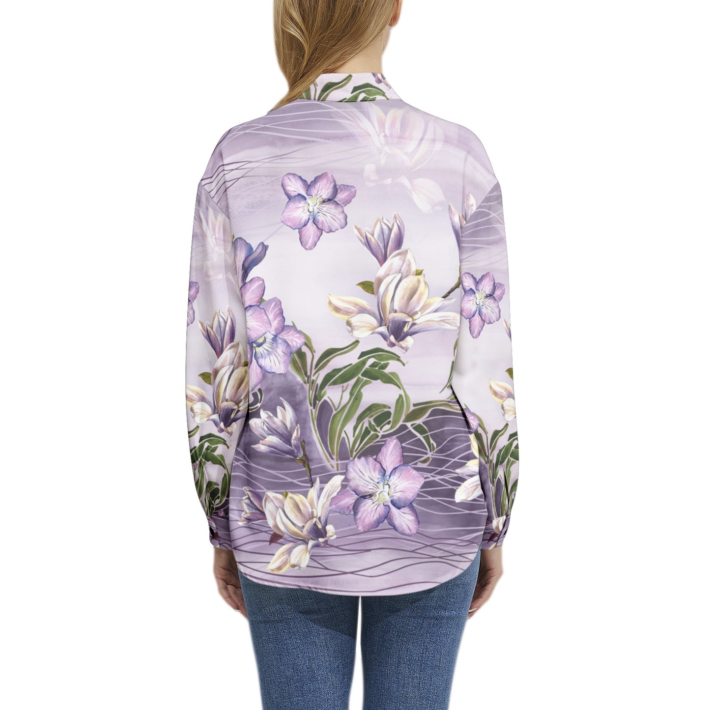 Long Sleeve Button Up Casual Shirt Top