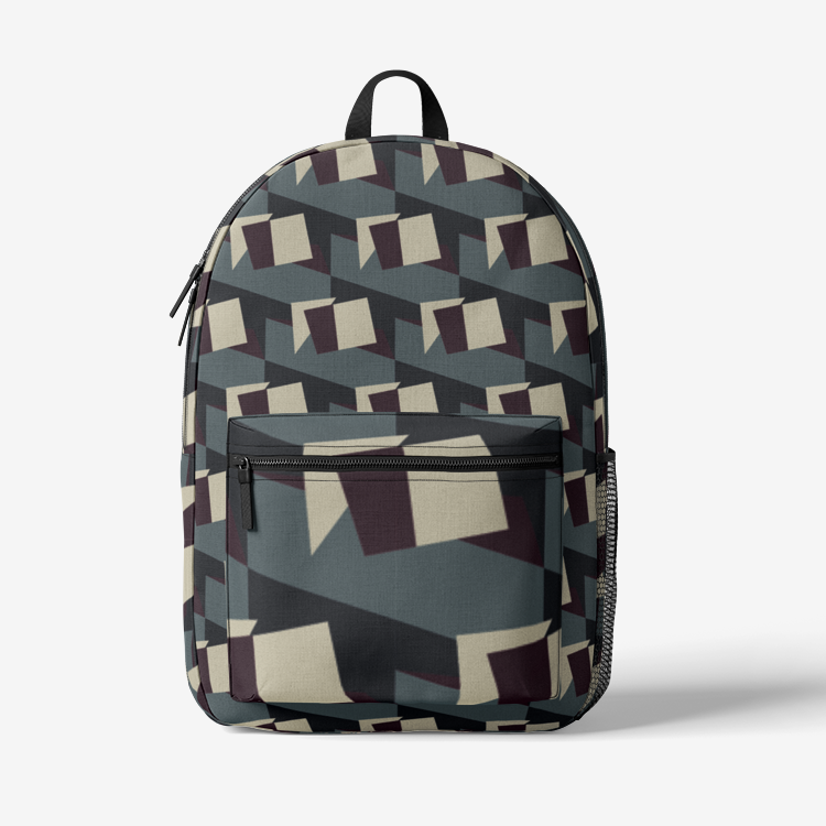 Retro Colorful Print Trendy Backpack
