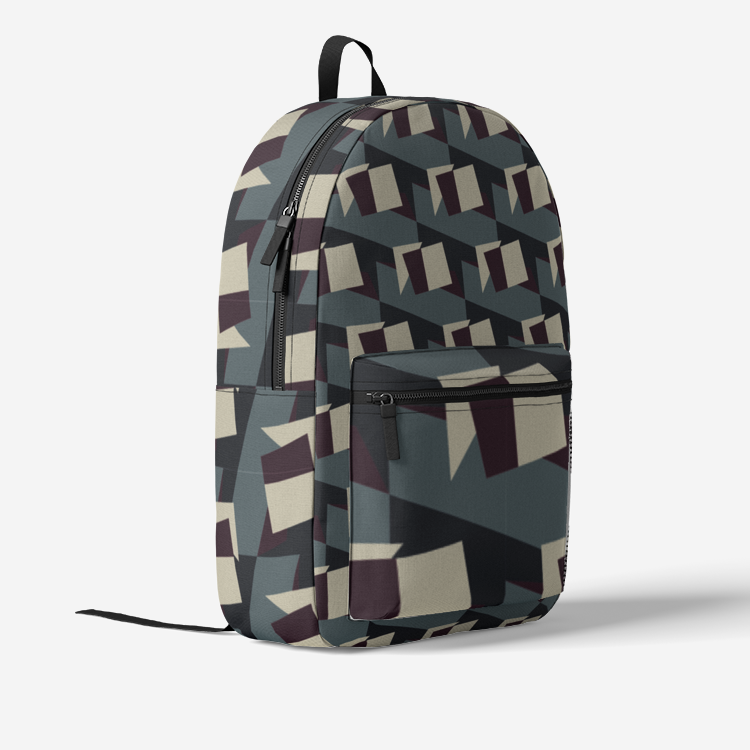 Retro Colorful Print Trendy Backpack