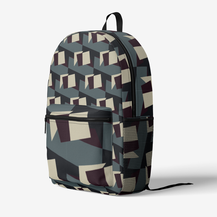 Retro Colorful Print Trendy Backpack
