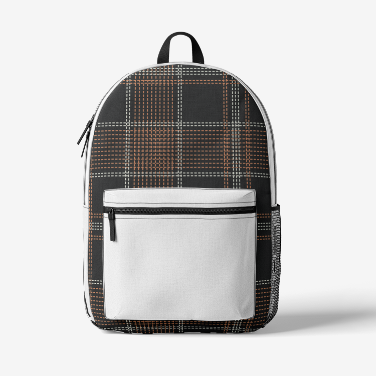 Retro Colorful Print Trendy Backpack