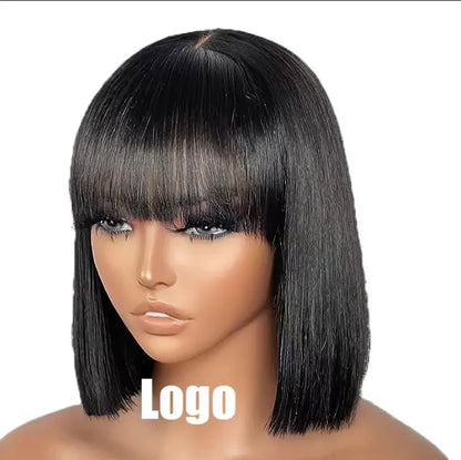 Wholesale 2026 Women's Short Straight Hair Middle Split Bob Wigs Brazilian Vietnamese Style Wholesale Price