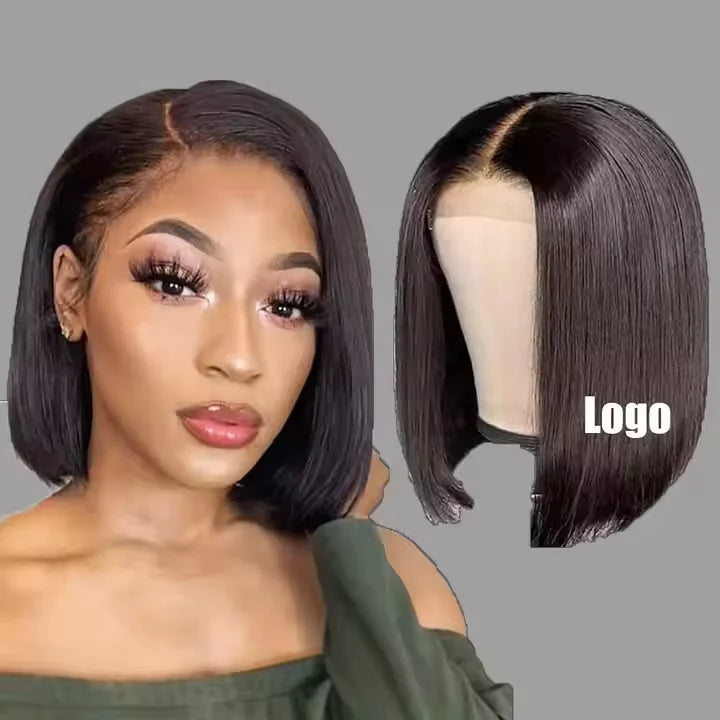 Wholesale 2026 Women's Short Straight Hair Middle Split Bob Wigs Brazilian Vietnamese Style Wholesale Price