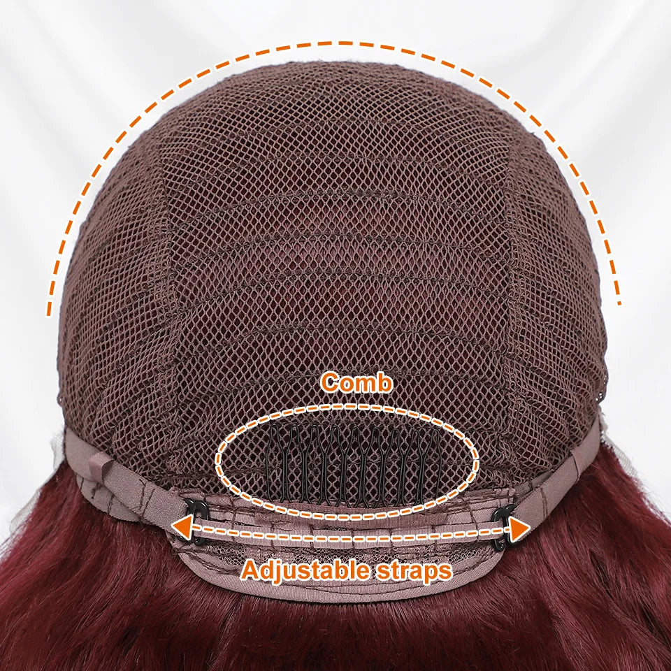 Lace Front Wigs 24 Inch Synthetic For Afro Women Chocolate Brown Lace Front Wigs For Female Curly Lace Front Wigs With Baby Hair