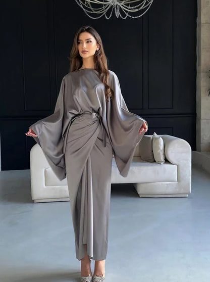 Dress Women Eid Abaya Party Dresses Dubai Kaftan Jalabiya Ramadan Muslim Abayas Morocco Arab Long Robe Lace Up Islam Vestidos