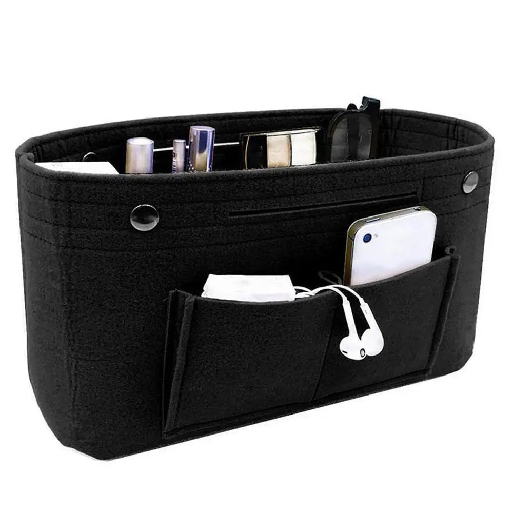 Women's Organizer Handbag Insert Bag Felt Travel Bag Insert Liner Purse Organiser Pouch