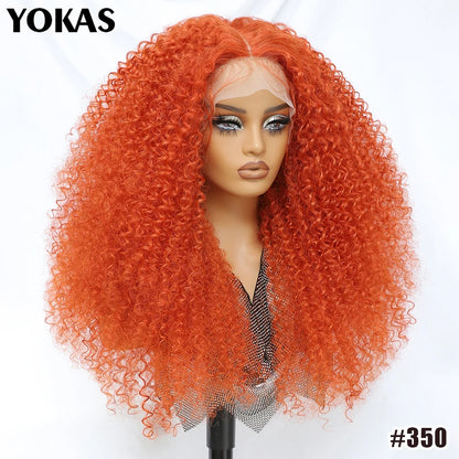 Lace Front Wigs 24 Inch Synthetic For Afro Women Chocolate Brown Lace Front Wigs For Female Curly Lace Front Wigs With Baby Hair