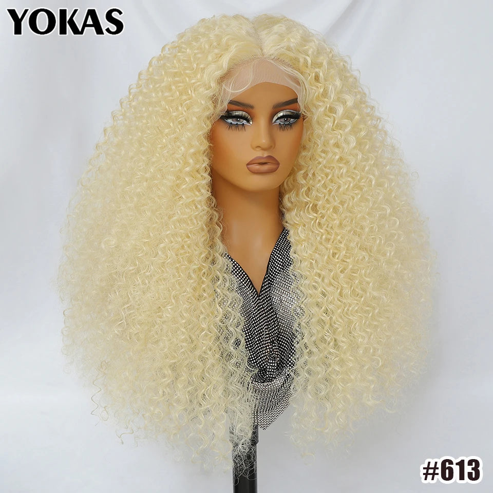 Lace Front Wigs 24 Inch Synthetic For Afro Women Chocolate Brown Lace Front Wigs For Female Curly Lace Front Wigs With Baby Hair