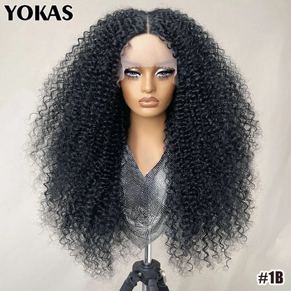 Lace Front Wigs 24 Inch Synthetic For Afro Women Chocolate Brown Lace Front Wigs For Female Curly Lace Front Wigs With Baby Hair