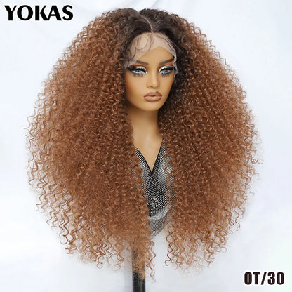 Lace Front Wigs 24 Inch Synthetic For Afro Women Chocolate Brown Lace Front Wigs For Female Curly Lace Front Wigs With Baby Hair