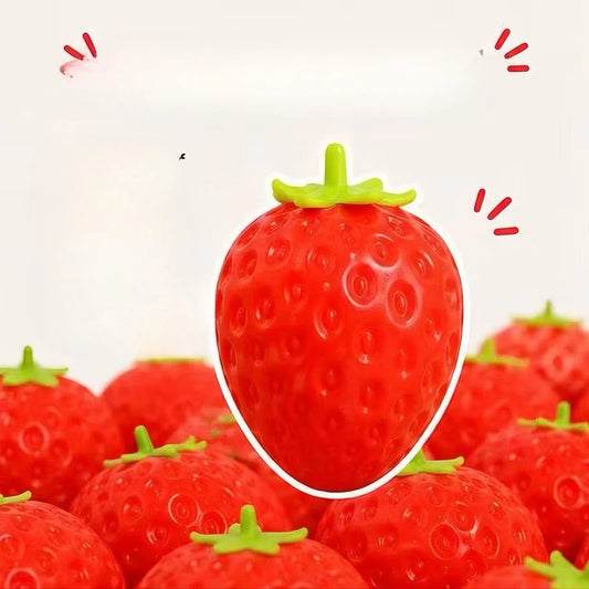Squishy Large Strawberry Slow-Rising Stress Relief Toy – Soft Squeeze Fidget Fruit Figurine, Stretchy Durable Non-Stick Tactile Grip, Lightweight Portable Calming Anxiety Release, Cute Desk Decor Gift for Her Him
