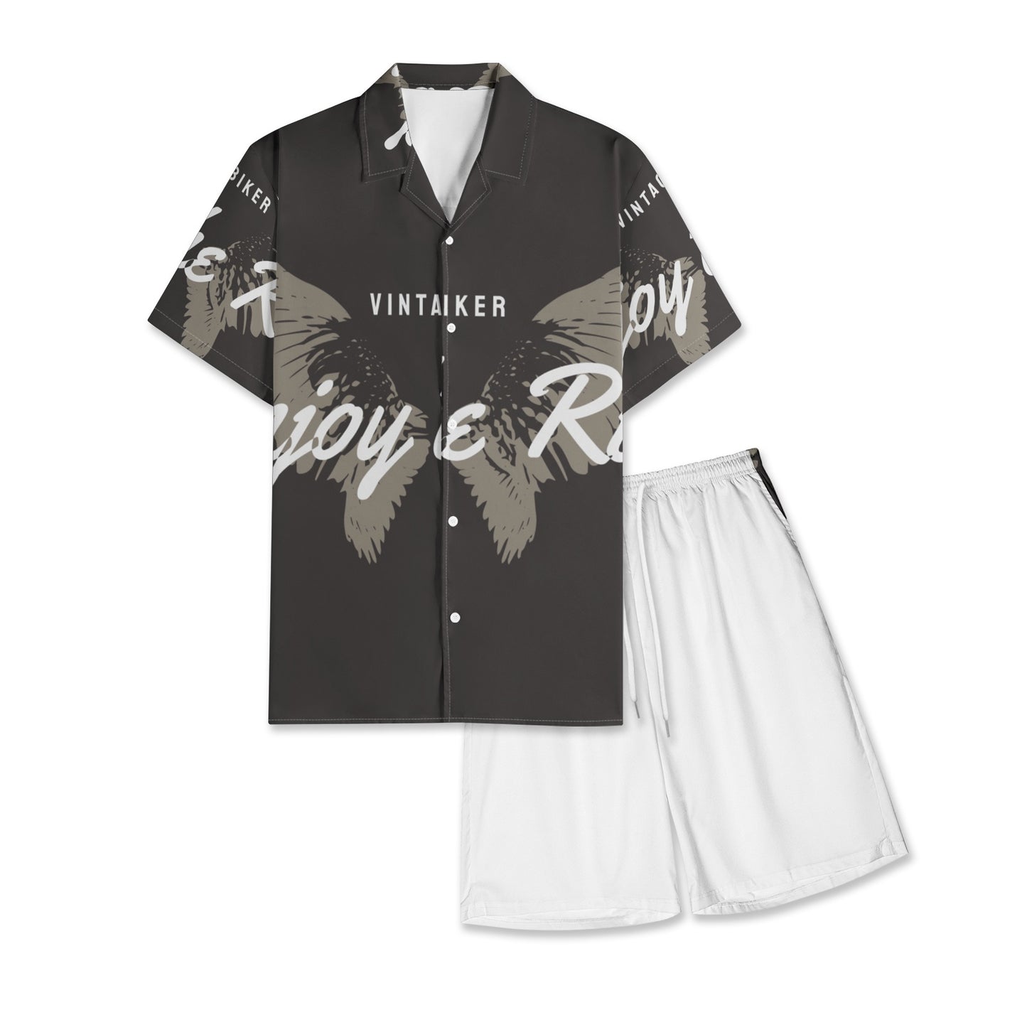 Men's All-Over-Print Hawiian Shirt Sets